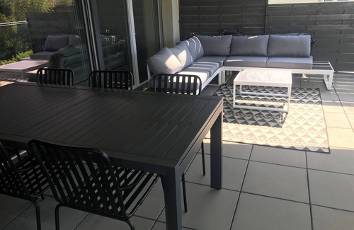 Corseaux Apartment | Duplex with terrace and lake view