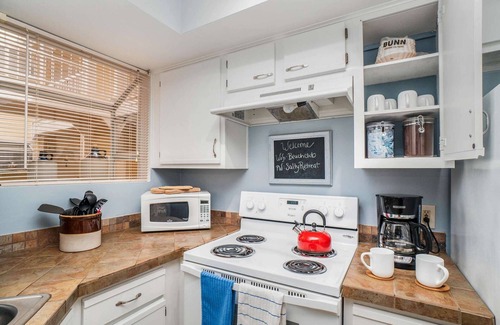 Ocean Side Village Condo | Egret · Ground Floor 2/2 Condo · Half Mile to Beach (King Bed in Master)