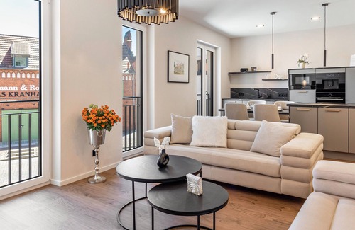 Wittenberge Apartment | ELBE.6 - Stylish flat directly on the Elbe