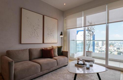 San Antonio Apartment | Elegant Duplex with Modern Balcony in Miraflores