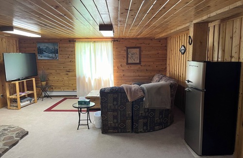 Driggs Cabin | Elk Run-Entire basement-1000 sq ft.-Cleaning fee included. Sleeps 4-6.