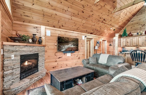Black Bear Falls House | Emotional Rescue 4 BR Log Lodge, Unsurpassed Mt Le Conte views, Privacy, Luxury