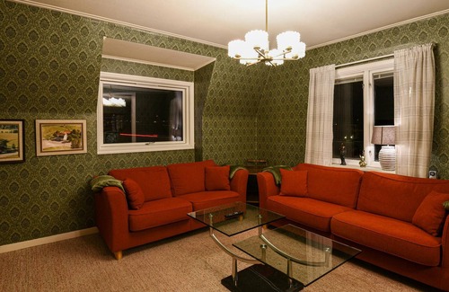 Amotfors Apartment | Enjoy a relaxing vacation in the apartment near a family-friendly beach.