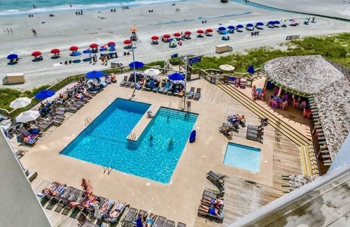 Arcadian Shores Condo | Enjoy the beach and golf