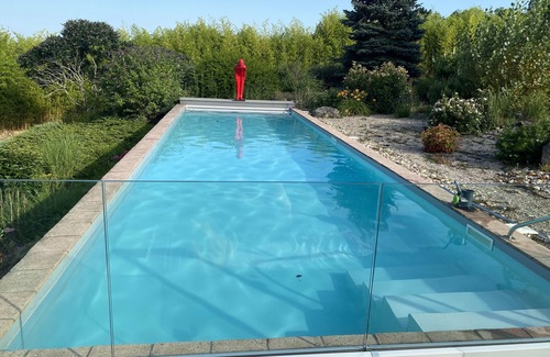 Lusignan-Petit Apartment | Exceptional modern home in rural setting with amazing views - private pool & gym