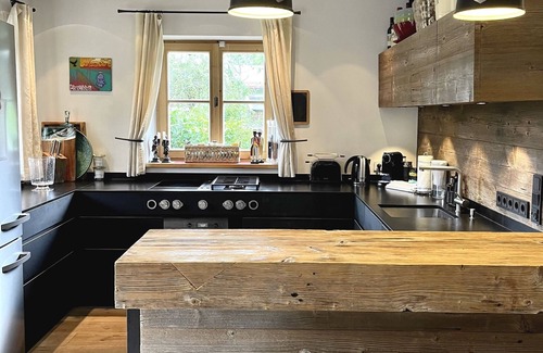 Riedlern House | Exclusive country house, modern with old wood in chalet style, sauna and terrace