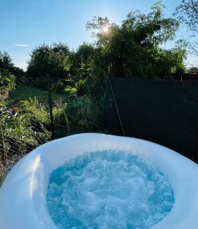 Trnava Apartment | Exclusive Garden Oasis with Hot Tub & Private Parking