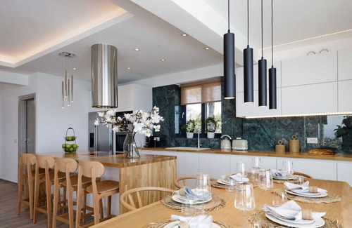 Kefalas Villa | Exclusive Modern Villa with impeccable sea view, private heated pool, hot tub