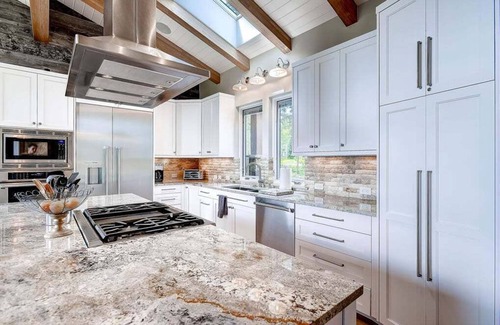 Christie Heights House | Experience stunning mountain views at Sunrise Ski Haus.