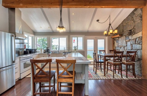 Otter Point House | Family-friendly Beach House with Private Beach; ocean minutes outside the door!