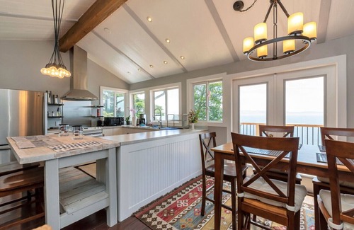 Otter Point House | Family-friendly Beach House with Private Beach; ocean minutes outside the door!