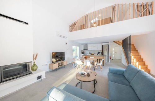 Roda Villa | Family Villa Ami - private minigolf, outdoors gym, heated pool - 2min from beach