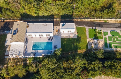 Roda Villa | Family Villa Ami - private minigolf, outdoors gym, heated pool - 2min from beach