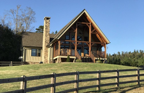 Vein Mountain House | Farm Stay with animals in beautiful Timber Frame House in the Foothills of W. NC