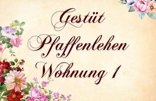 Winkl Apartment | Ferienwohnung 1 Gestüt Pfaffenlehen