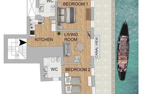 Castello Apartment | Ferienwohnung für 4 Personen ca 70 qm in Venedig, Adriaküste Italien Venedig und Umgebung