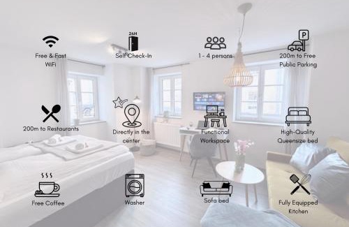 Abensberg Apartment | Ferienwohnung Goltan - Zentral - Küche - WIFI