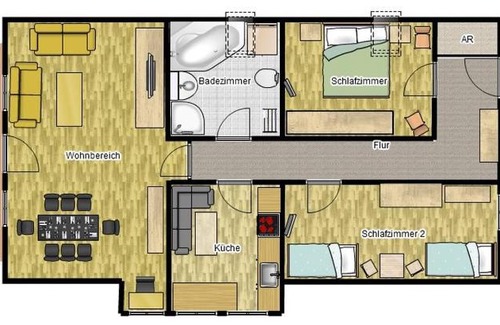 Walldorf Apartment | Ferienwohnung Landsbergblick