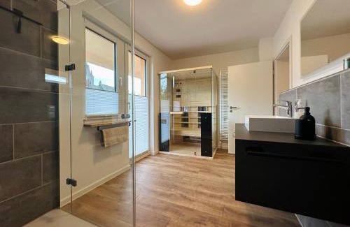 Bad Muenster am Stein-Ebernburg Apartment | Ferienwohnung Rheingrafenblick mit Infrarotkabine