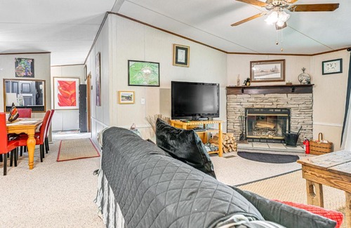 Robbinsville House | Fire Pit and Decks Creekside Cabin in Robbinsville