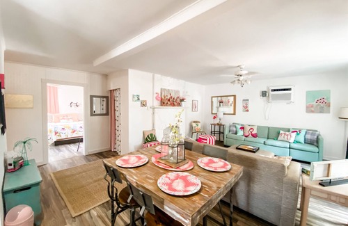 Pedernales Bend Cottage | Flamingo Cottage looking at the Pedernales River