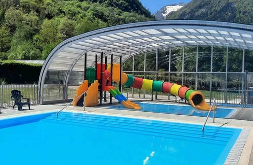 Vicdessos Ski Chalet | Flower Camping LA BEXANELLE * - Chalet Morea Premium 25m2 - 2 bedrooms + TV + LV + covered terrace 5 people