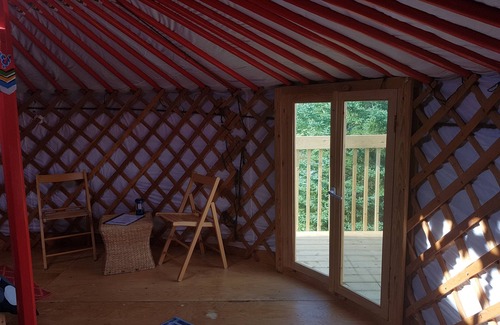Indian Brook Resort | Flying moose yurt at Cabot Shores Wilderness Resort