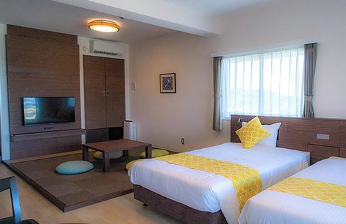 Nakadomari Hotel | For 2 people Ocean view twin vs | Room only /Kunigami-gun Okinawa