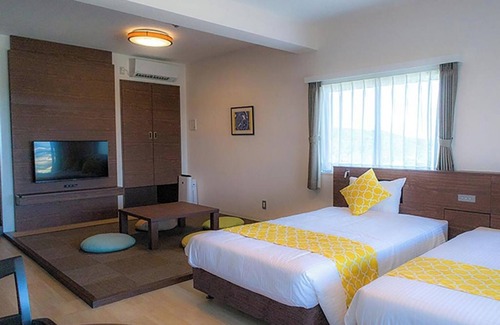 Nakadomari Hotel | For 4 people Ocean view twin vs | Room only /Kunigami-gun Okinawa