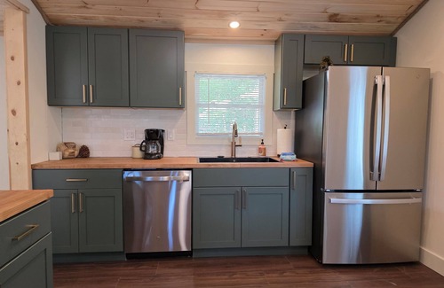 Baldwin Cabin | Foreman Lakefront Cabin Hot Tub! Dog Friendly!