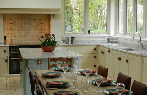 Garlieston House | Former Rectory within Galloway House Estate with sea views, HOT TUB and CABIN!