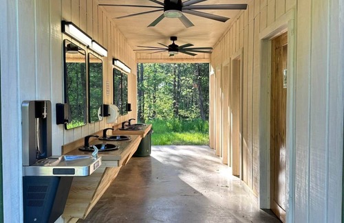 Talladega Cabin | G-1 Glamp in Bohamia - 268 acre forest retreat
