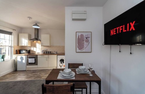 Neath Apartment | Fully Equipped Kitchen, Double room
