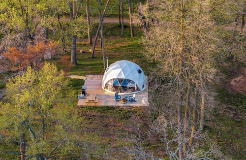 St Croix Falls RV Rental | Geo Dome at Big Rock Creek!