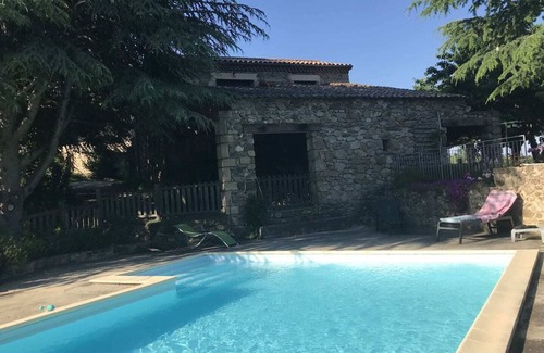 Saint-Jean-de-Muzols House | Gite douce heure ardéchoise - detached stone house-pool to share