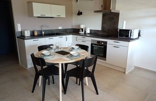 Mornas Apartment | Gite Letang de Condi Studio 55 m2 , 4 Pers , Clim , Wifi, Jardin , Terrasse