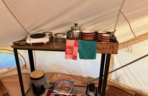 Forestgrove Cabin | Glamping in Little Snowy Mountains in Central Montana