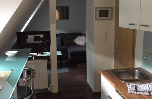 Oberhausen Apartment | Glückauf in the attic - beautiful and inexpensive