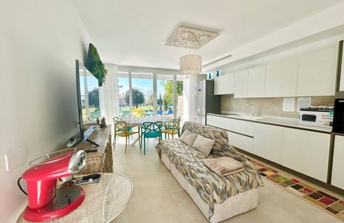 Isola Albarella Villa | Golden hour retreat lagoon view villa with pool