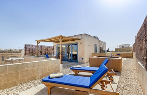 Xaghra Apartment | Gozo PH w/private Rooftop Hot Tub, Terrace + Views