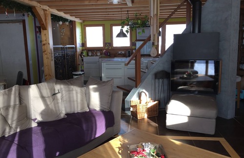Saint-Leger-les-Melezes Ski Chalet | Grand Chalet upscale wood, village resort, only in summer.