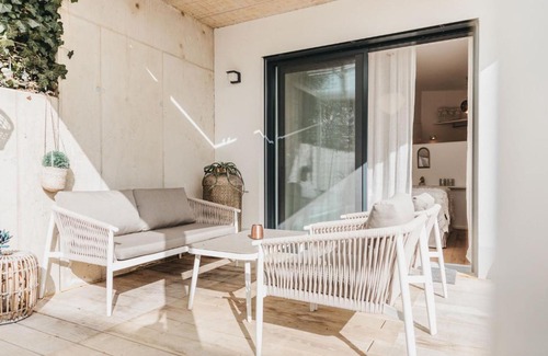 Graz Apartment | Graziös Luxusapartments mit Dachterrasse oder Garten, kostenlose Parkplätze, E-Tankstelle