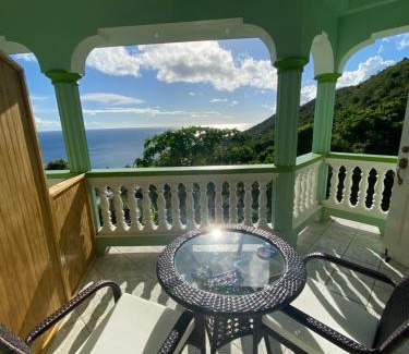 Laborie Apartment | Greenhouse on the Hill, Sea View Studio Apartment