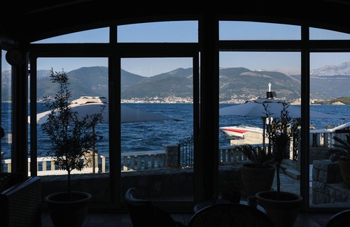 Tivat Apartment | Ground floor apartment, private beach and seaview
