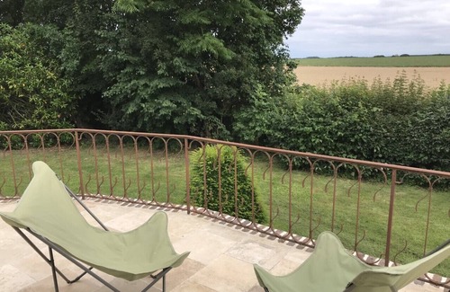 Prunay-Cassereau Bed & Breakfast | Guest room with private exterior access, located on the 1st floor.