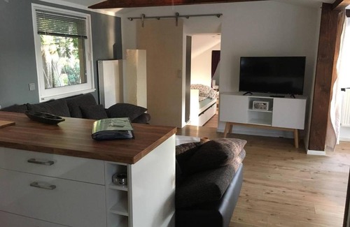Bestensee Apartment | Häuschen direkt am See mit privater Sauna und Boot