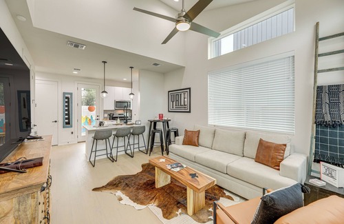 McKinley Heights House | Heated Cowboy Pool: Modern Austin Retreat