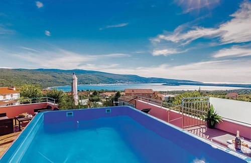 Kornic Villa | Heated roof pool with sea view, jacuzzi, sauna, fitness, children's playground, diving