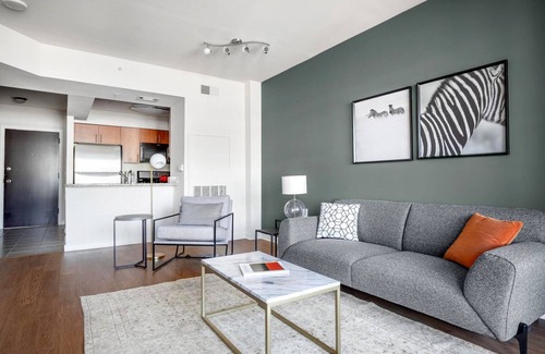 West End Apartment | Hip Foggy Bottom 1BR w/Gym, Pool, W/D, nr. IMF & Metro, by Blueground
