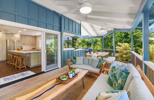 Hanalei House | Hoaloha- Few Steps to Hanalei Bay+AC & Hot Tub